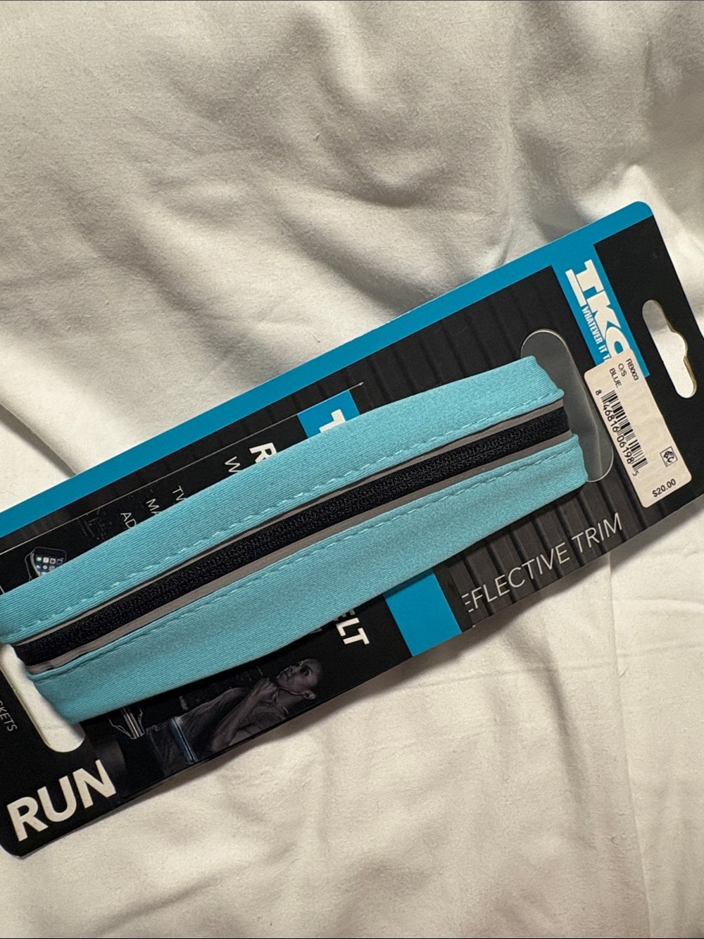 NWT TKO Blue Running Belt With Reflective Trim